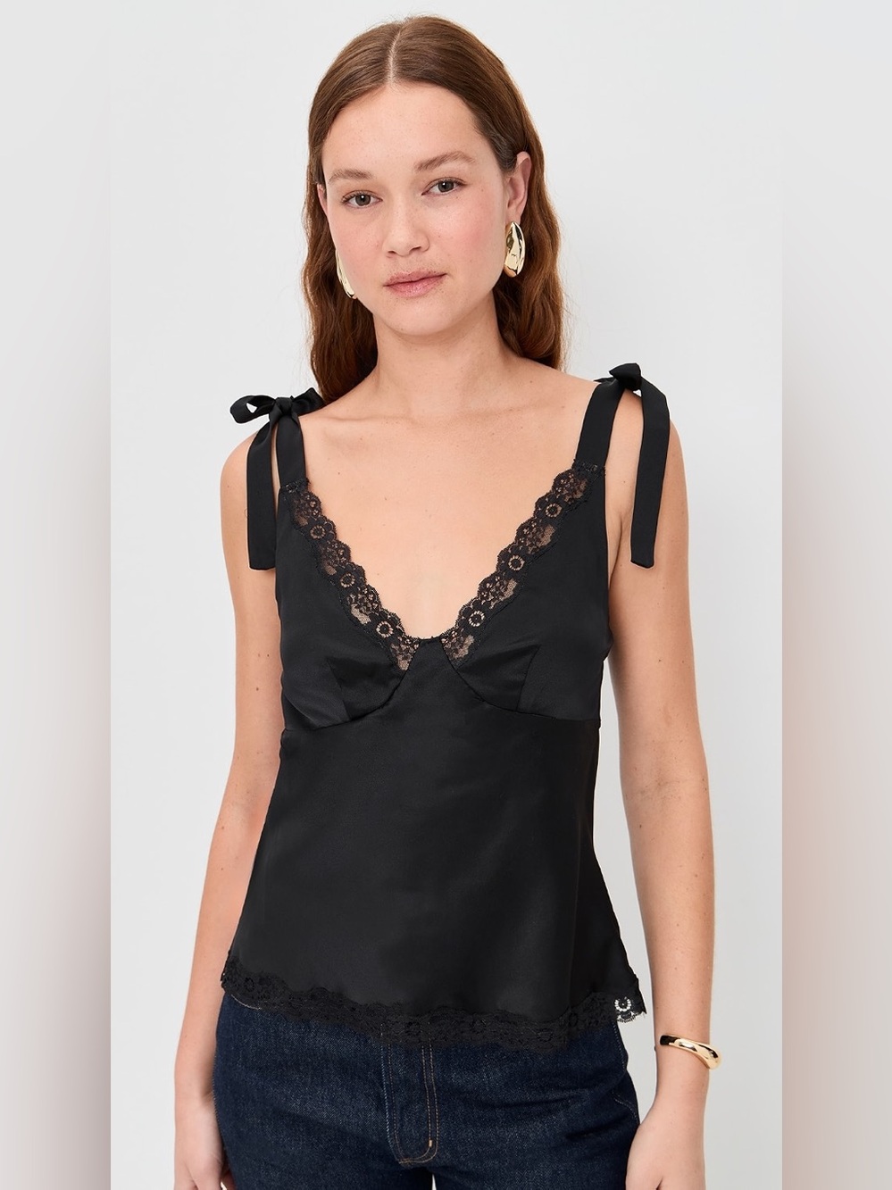 Reformation Florence Silk Top